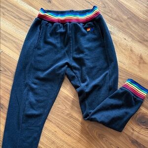 Aviator Nation Rainbow Trim Joggers M